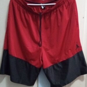 Jordan Basketball Shorts XXL Rare Has Elephant Print On Bottom And Jordan Wings